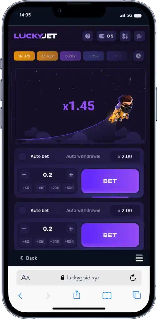 Lucky Star Lucky Jet Mobile Game